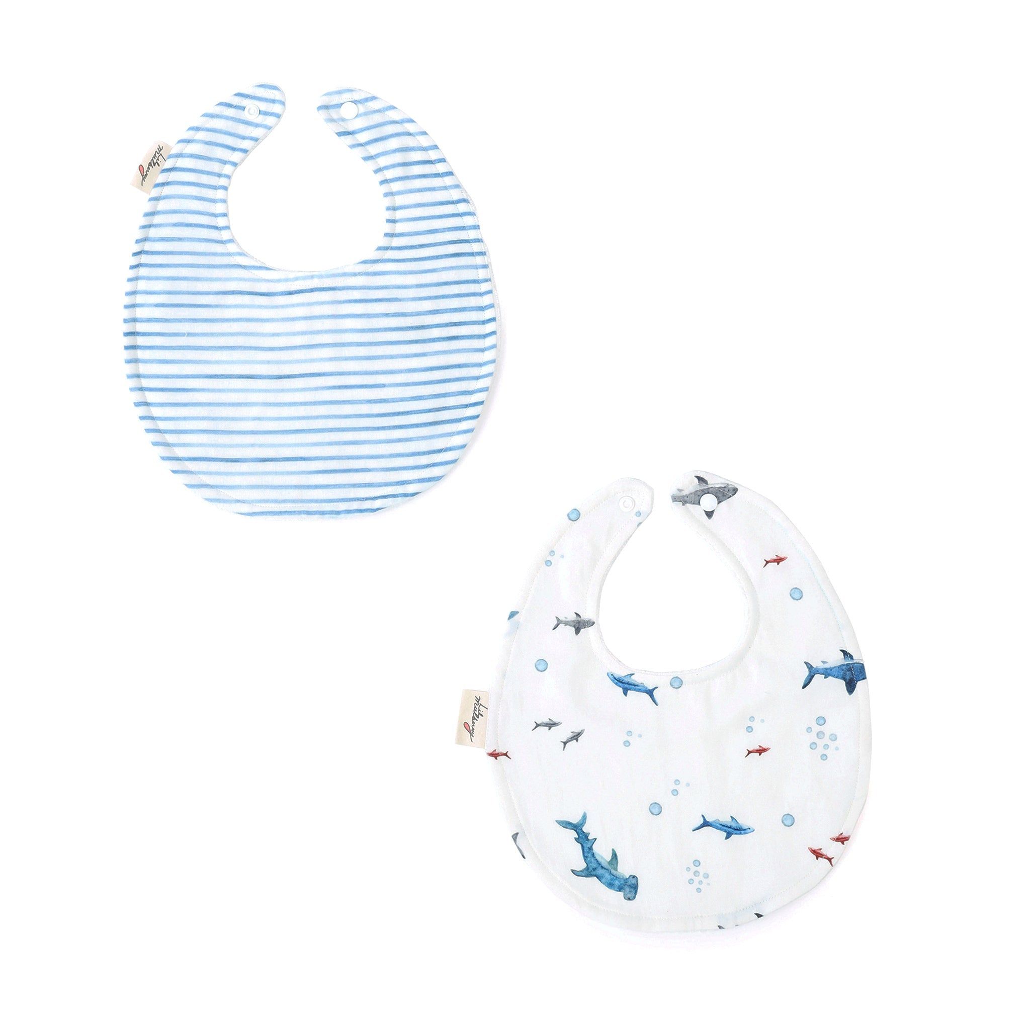 Baby Shark Organic Bib Set